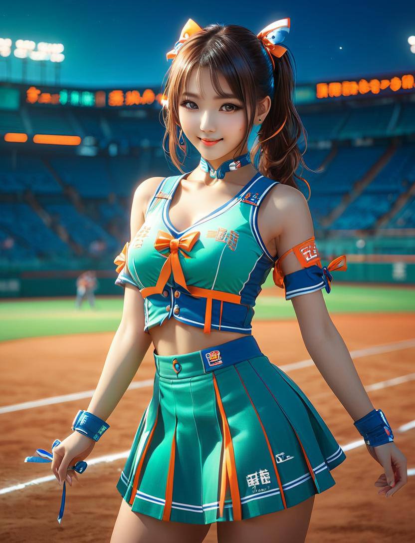 Cheerleaders in baseball