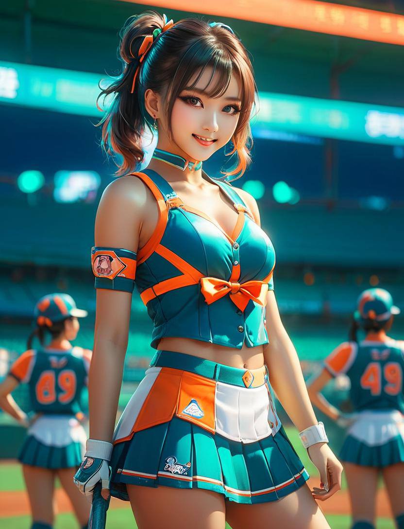 Cheerleaders in baseball