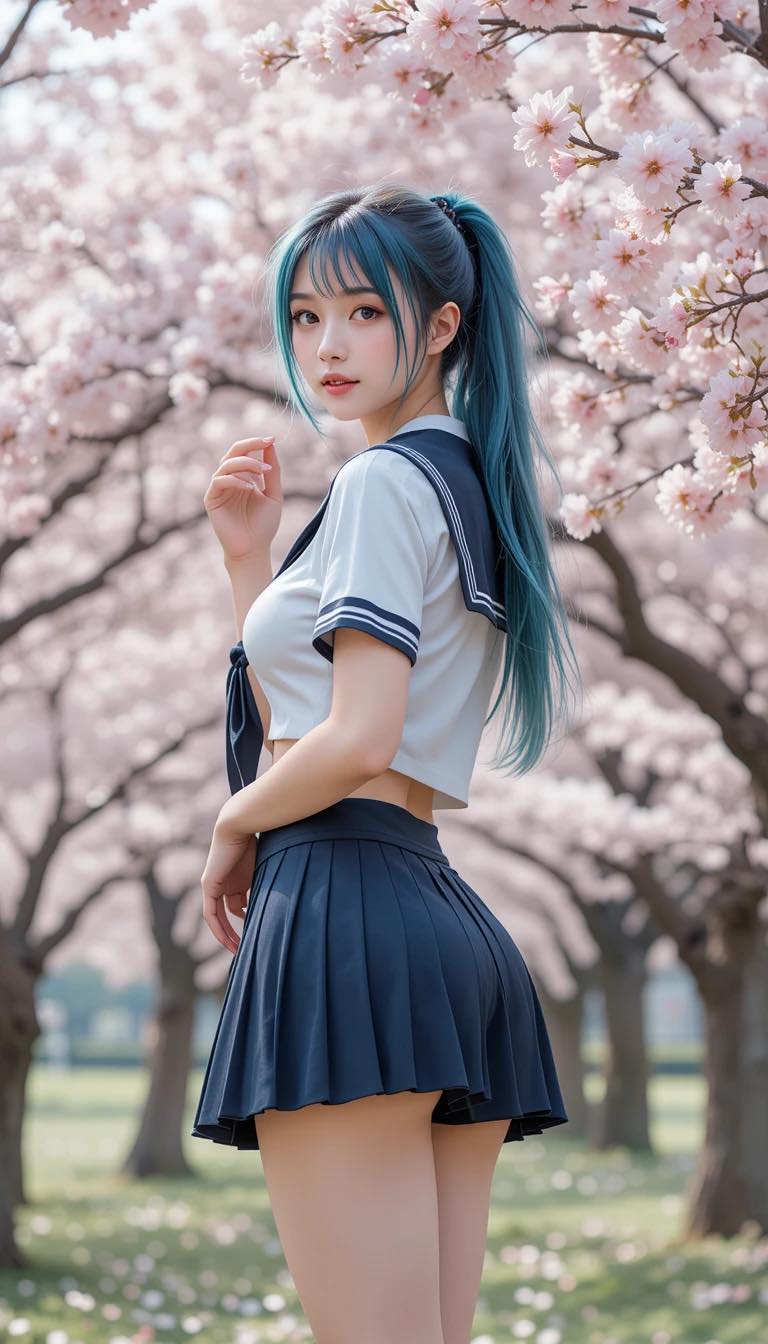 Under the cherry blossom tree