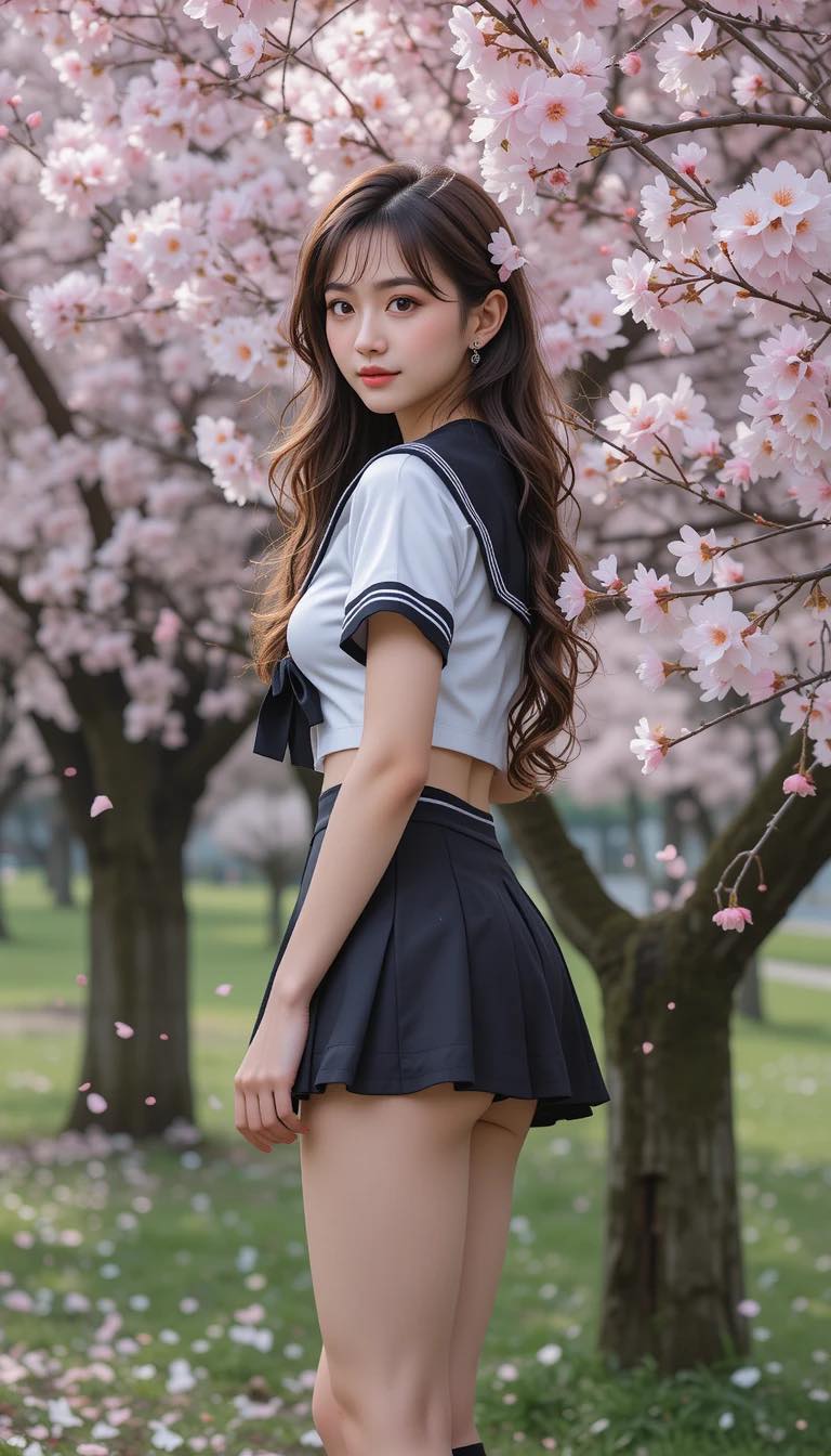 Under the cherry blossom tree