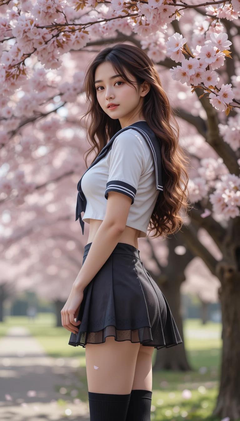 Under the cherry blossom tree