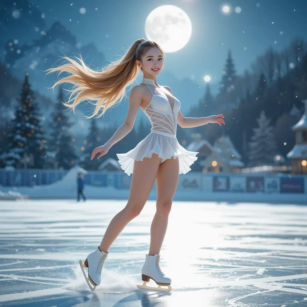 Woman skating