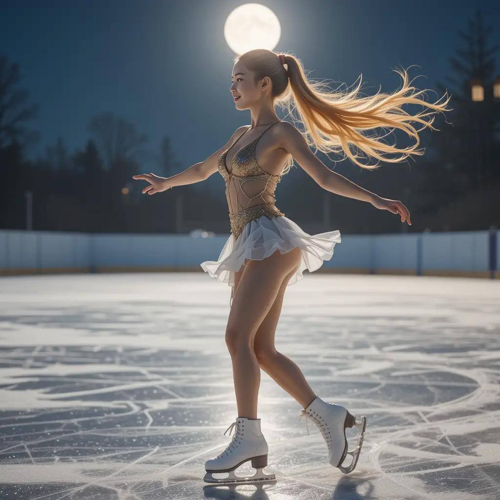 Woman skating