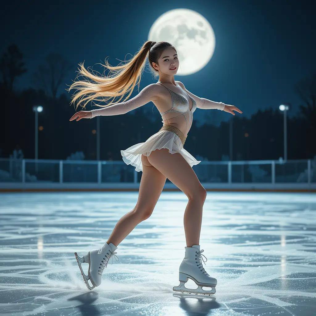 Woman skating