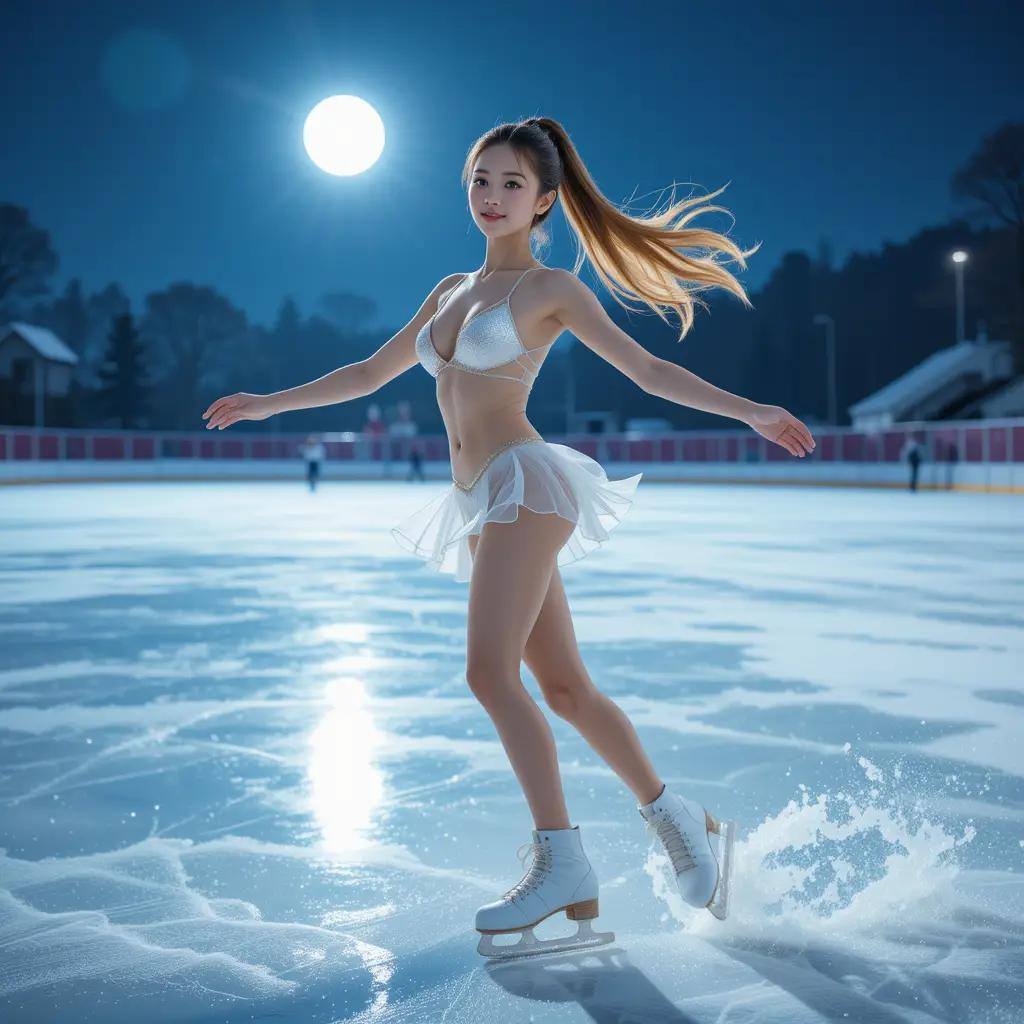 Woman skating