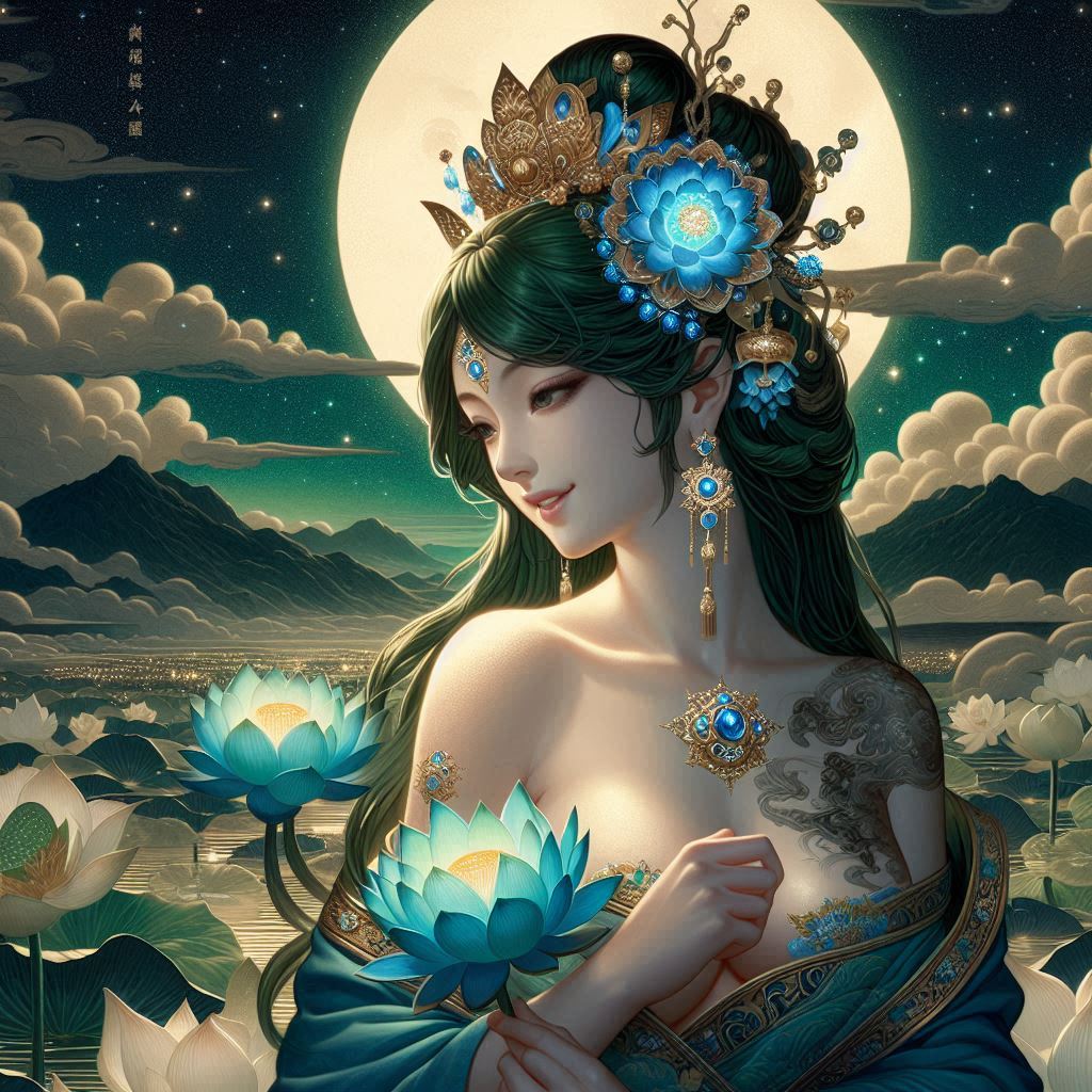 Maiden in green