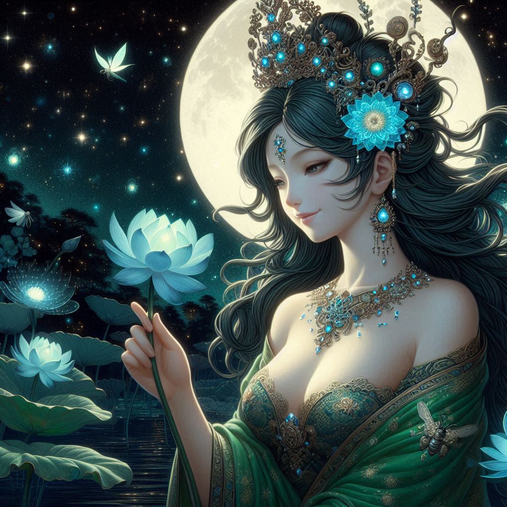 Maiden in green