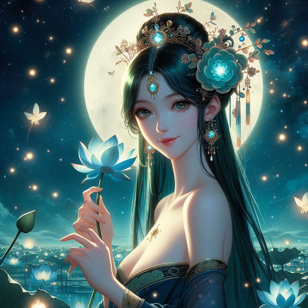 Maiden in green