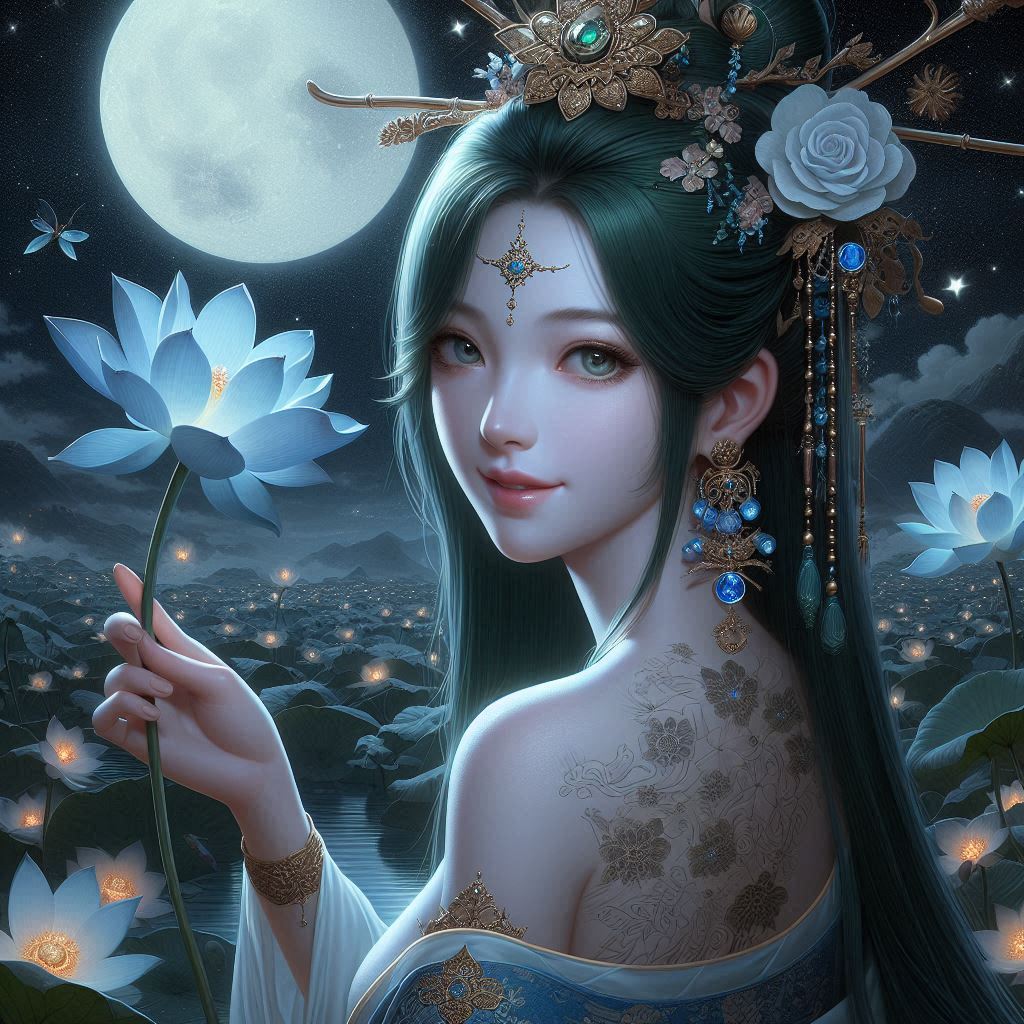 Maiden in green