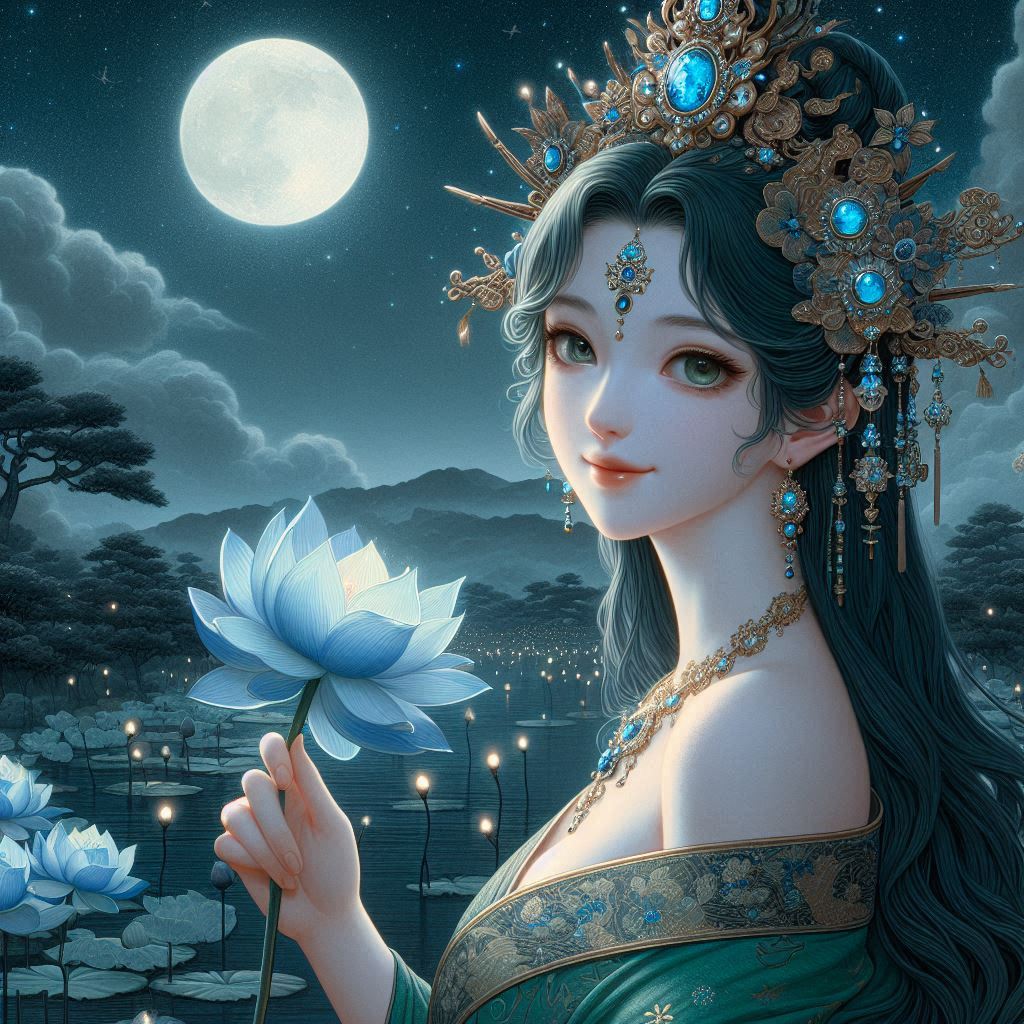 Maiden in green
