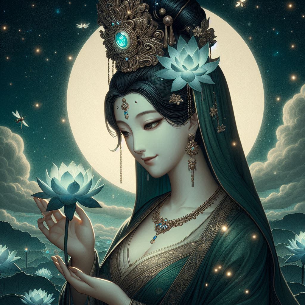 Maiden in green