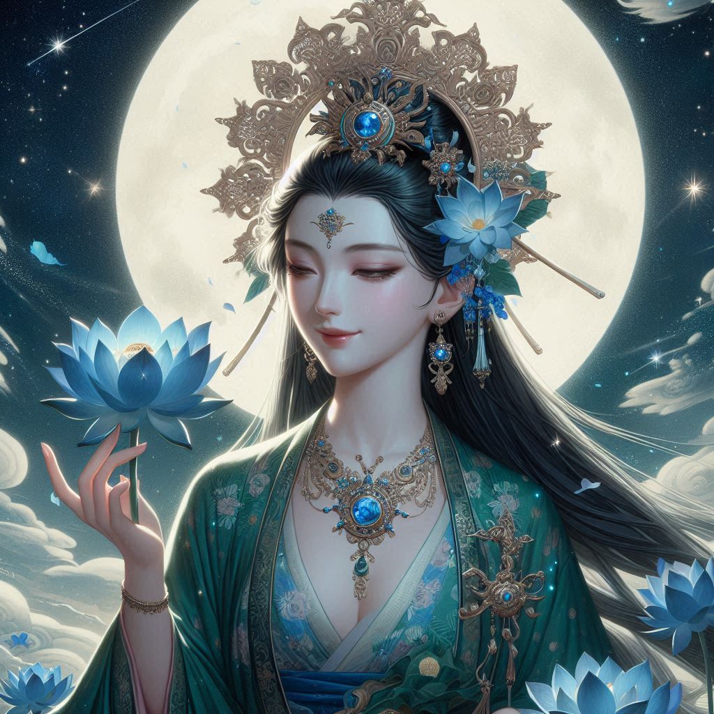 Maiden in green
