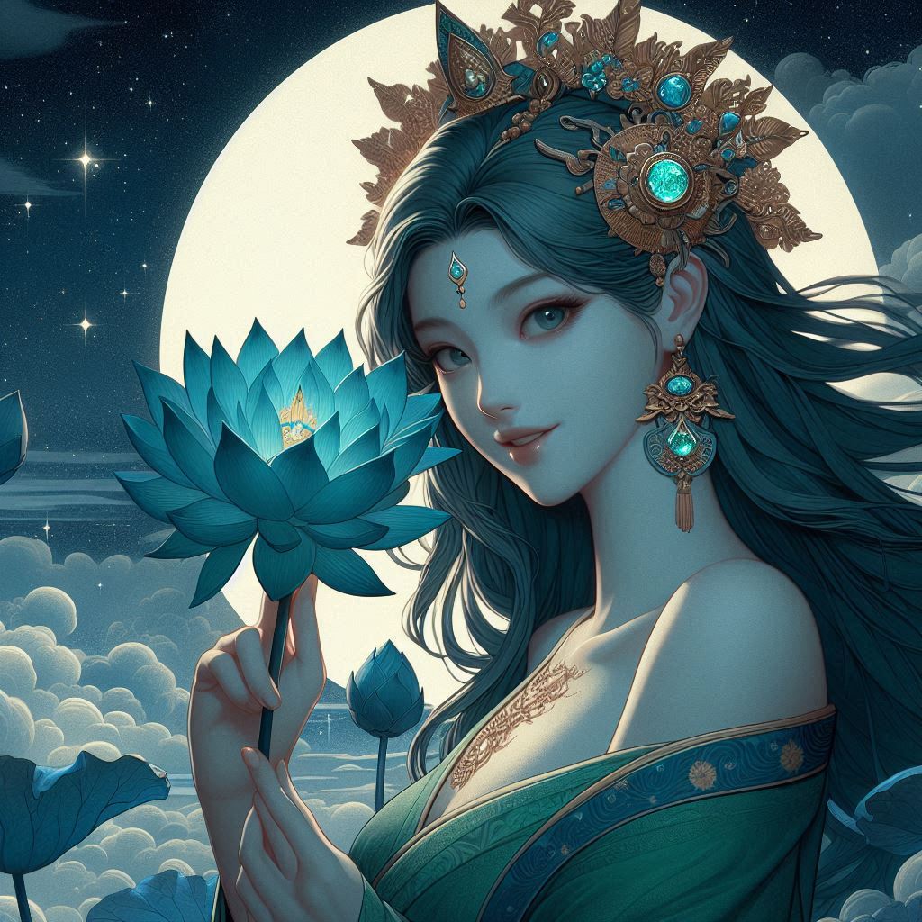 Maiden in green