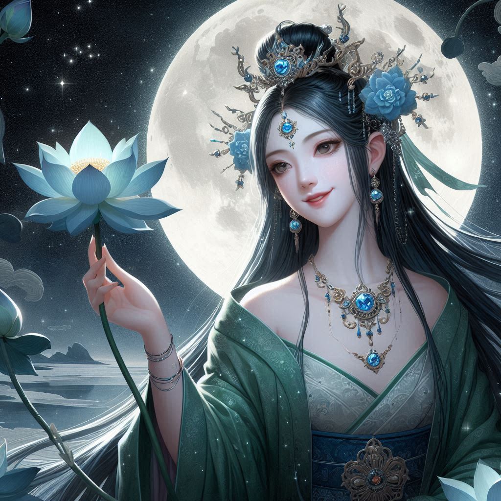 Maiden in green