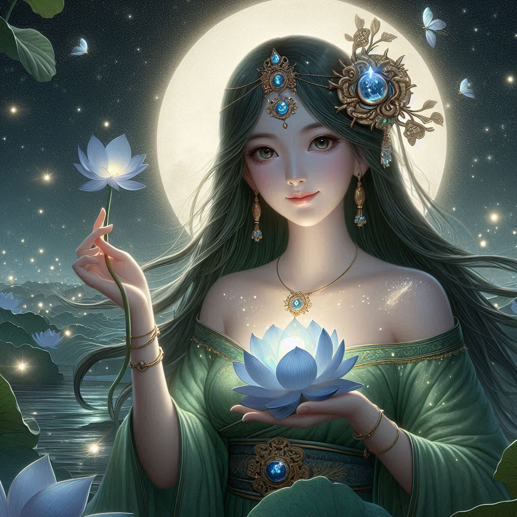 Maiden in green