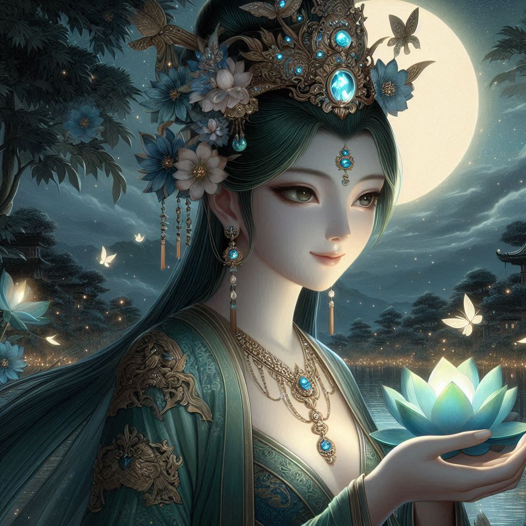 Maiden in green
