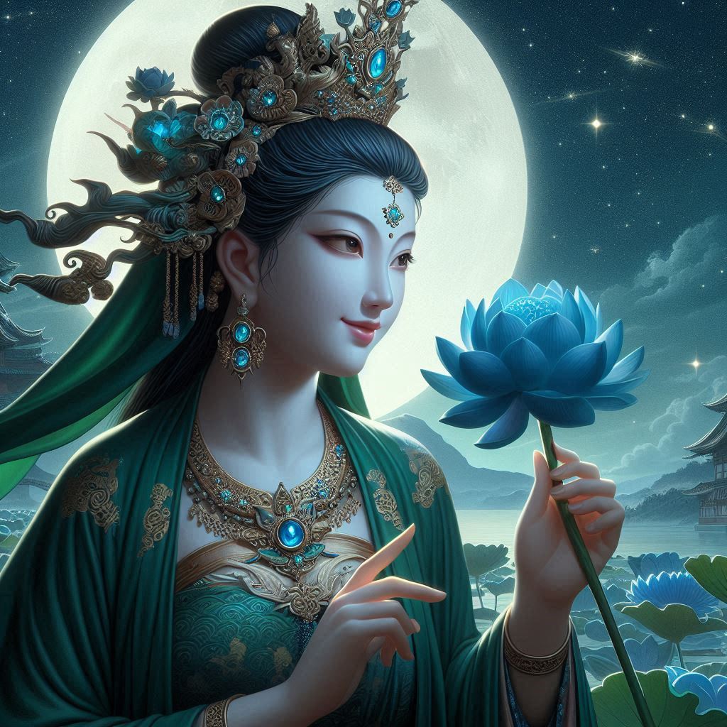 Maiden in green