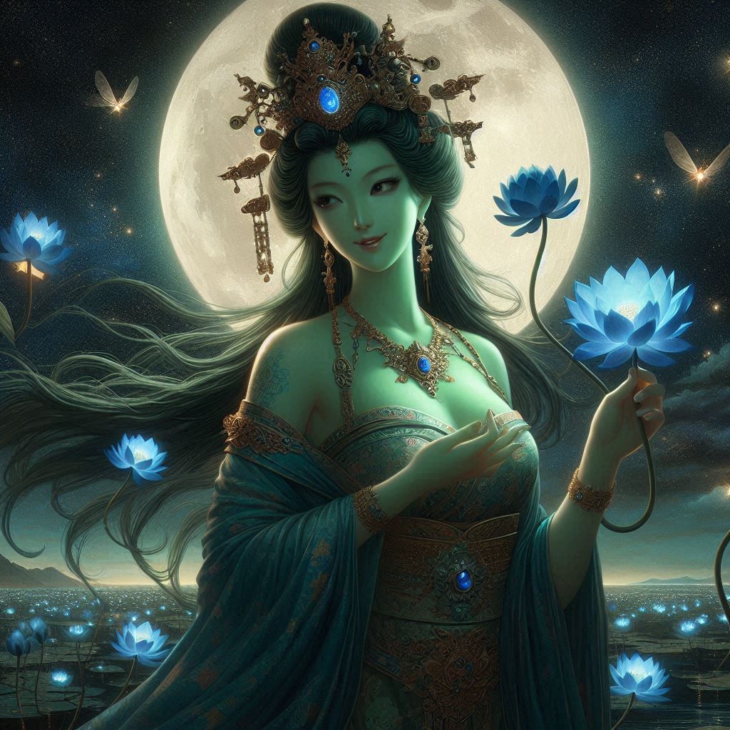 Maiden in green