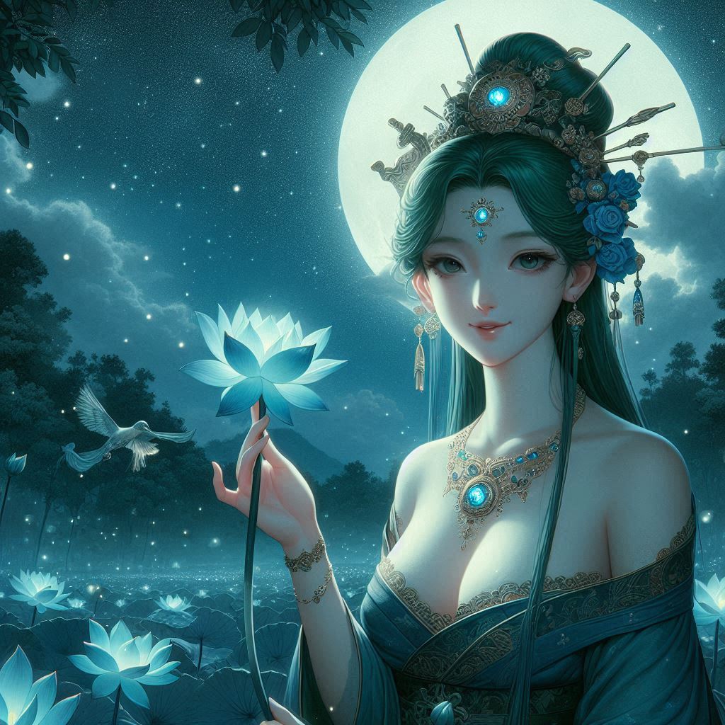 Maiden in green
