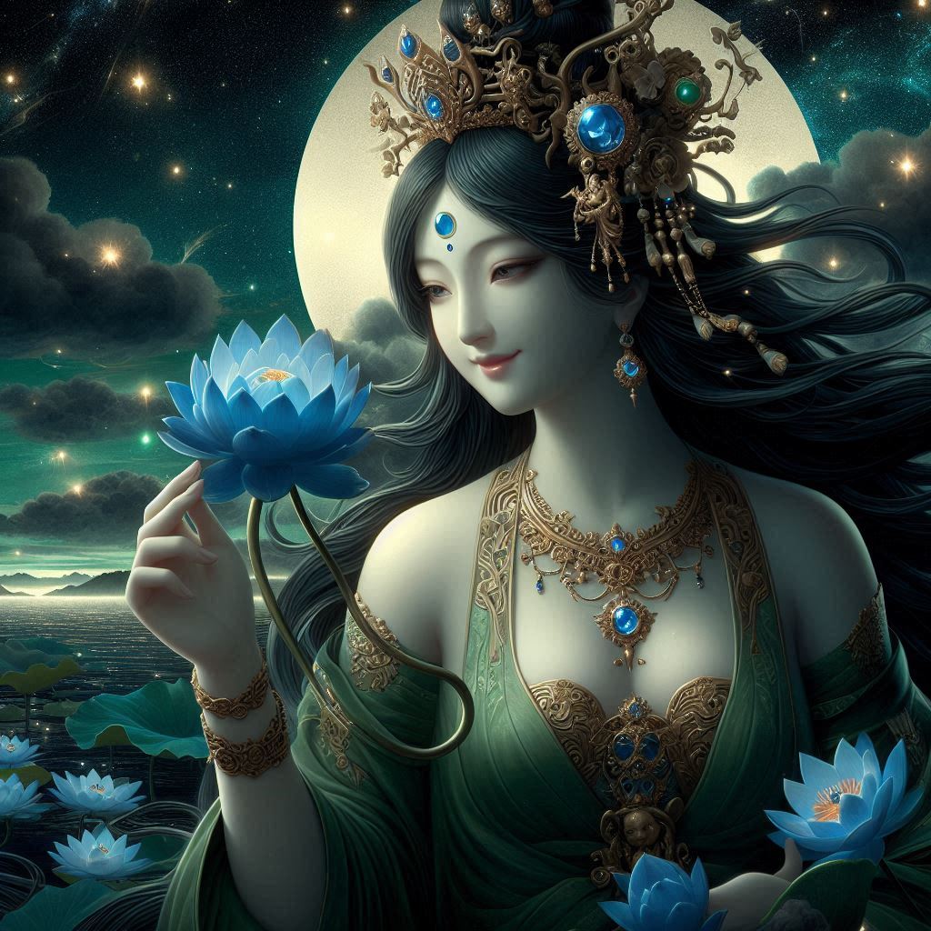 Maiden in green