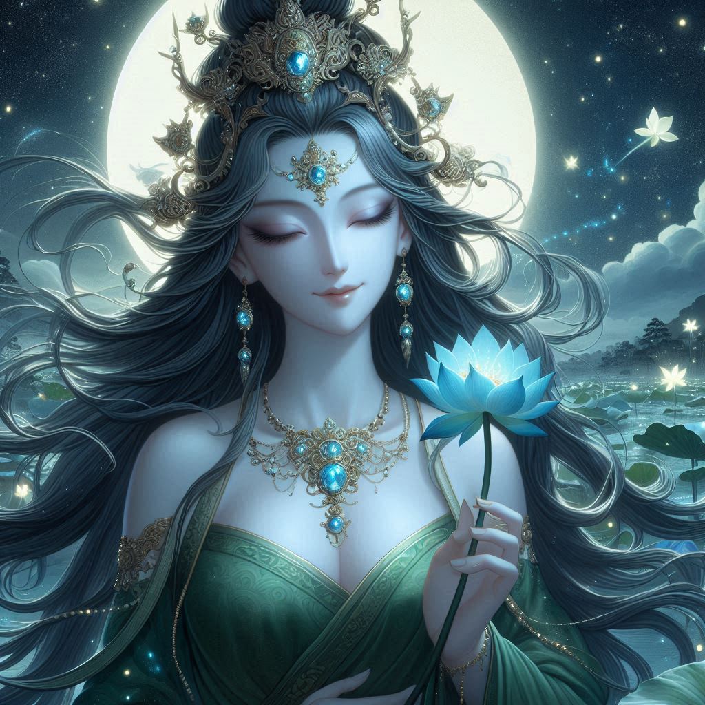 Maiden in green