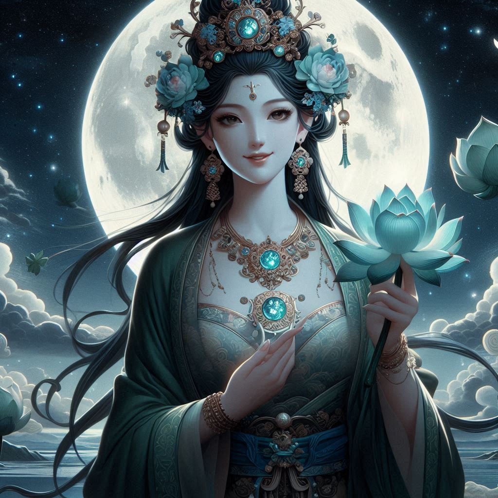 Maiden in green