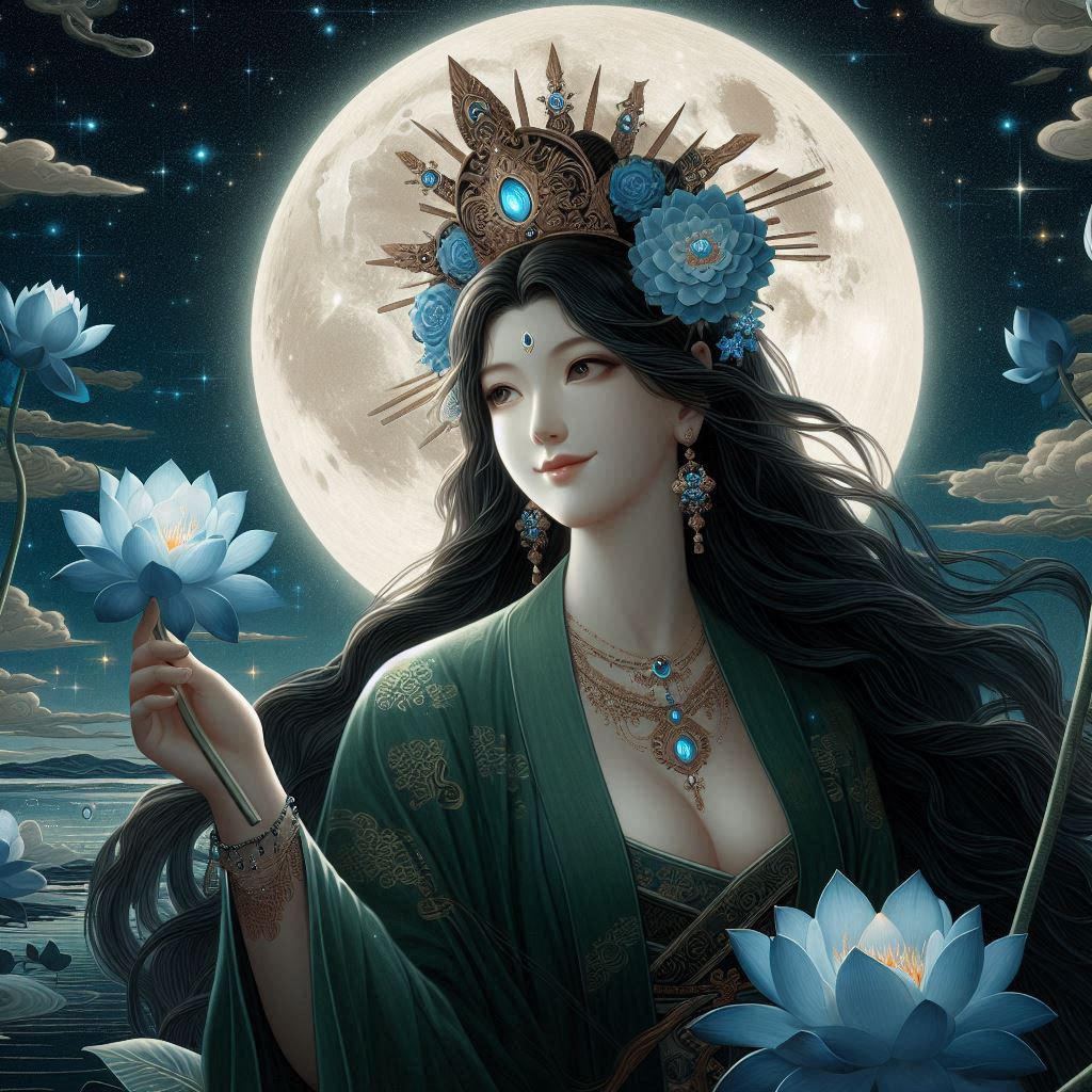 Maiden in green