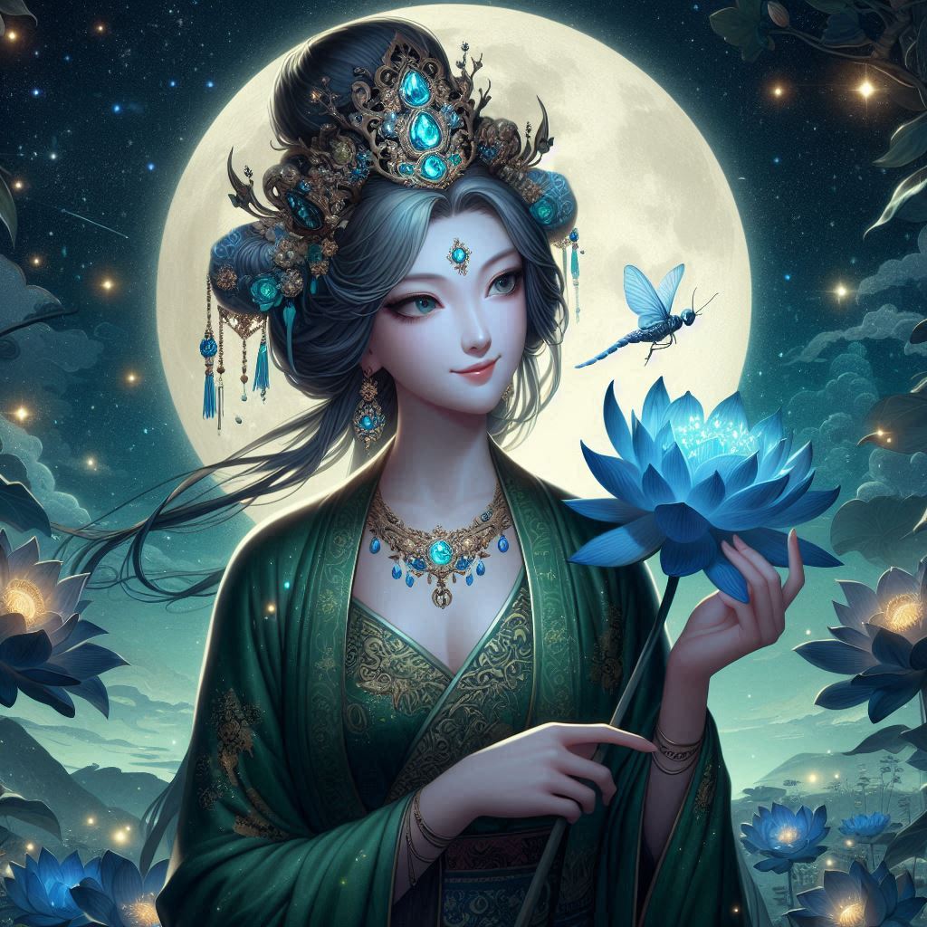 Maiden in green