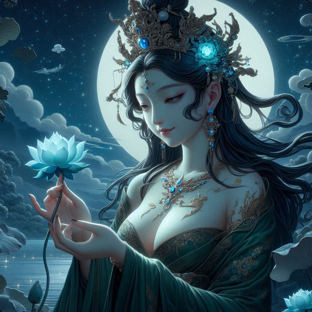 Maiden in green