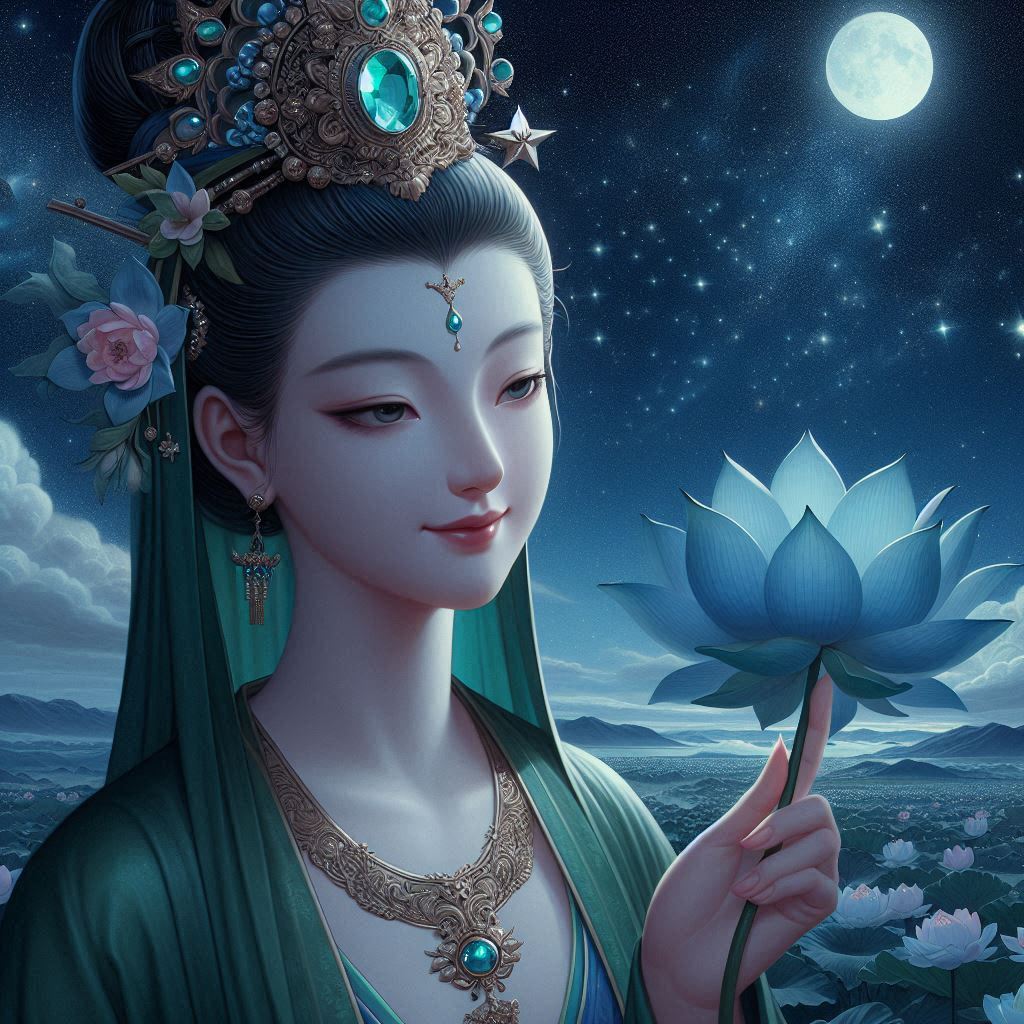 Maiden in green