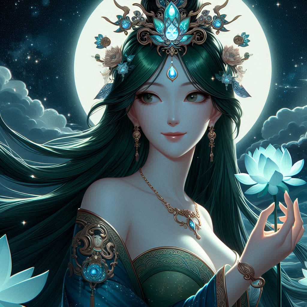Maiden in green