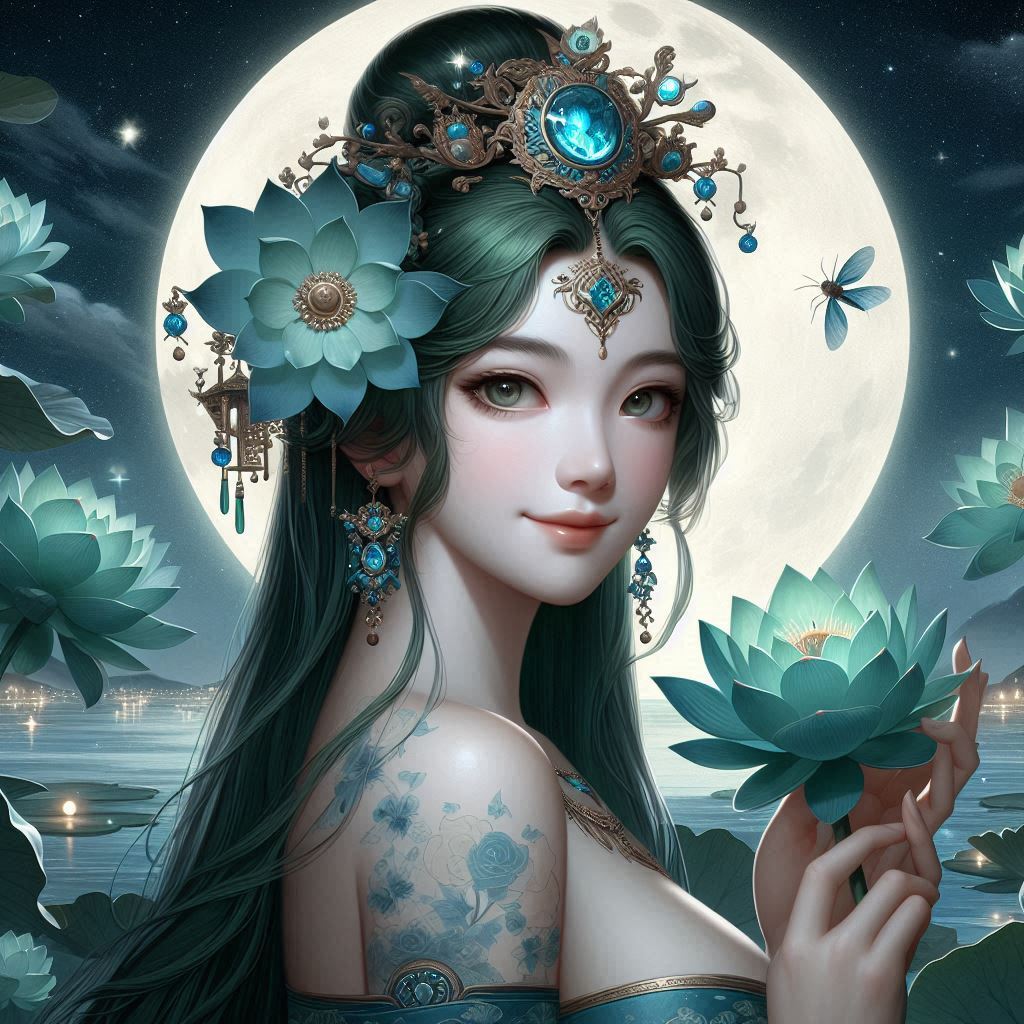 Maiden in green