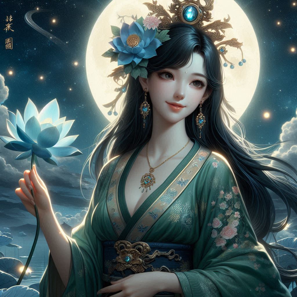 Maiden in green