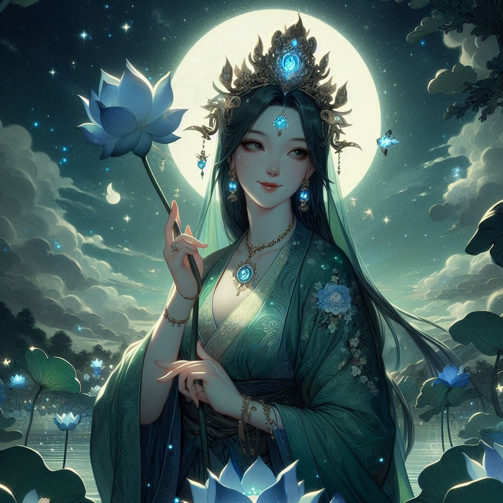 Maiden in green