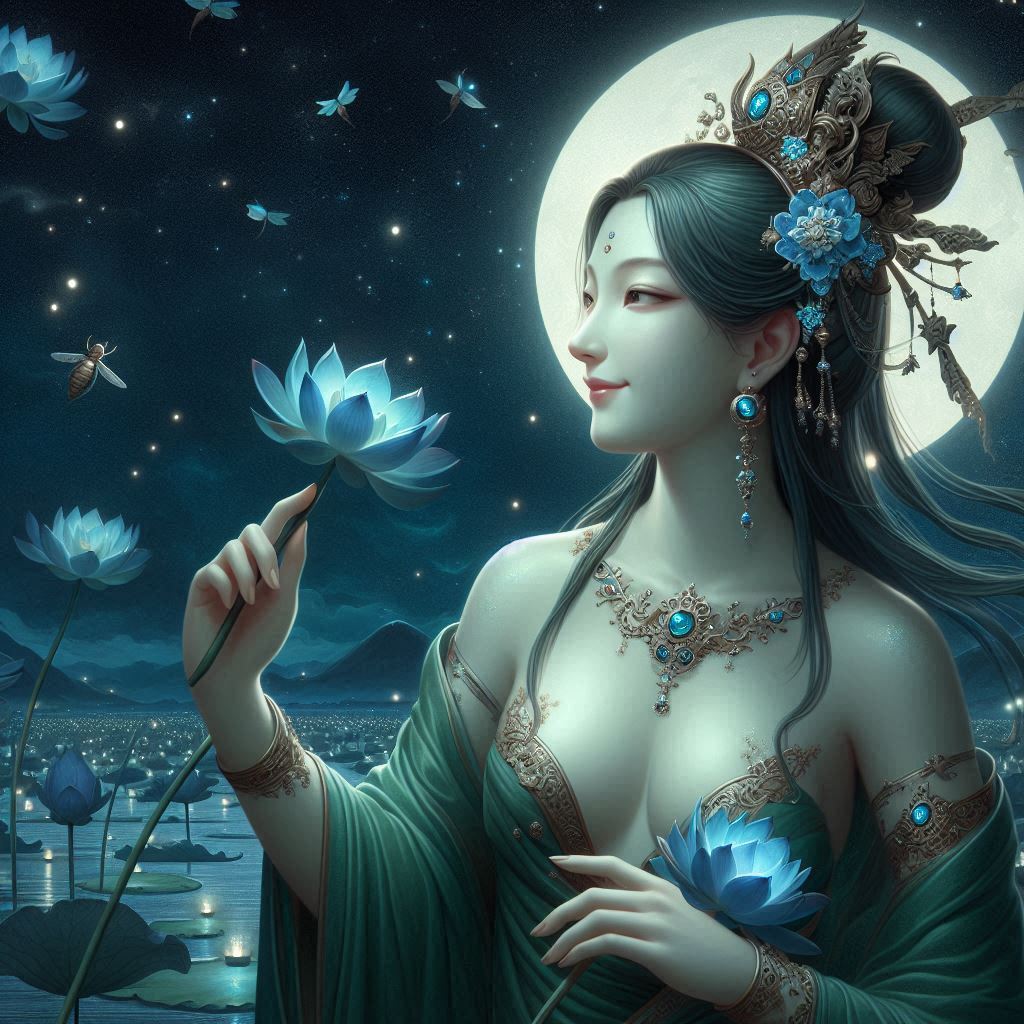 Maiden in green