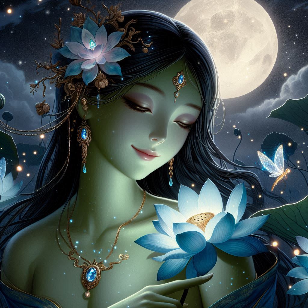 Maiden in green