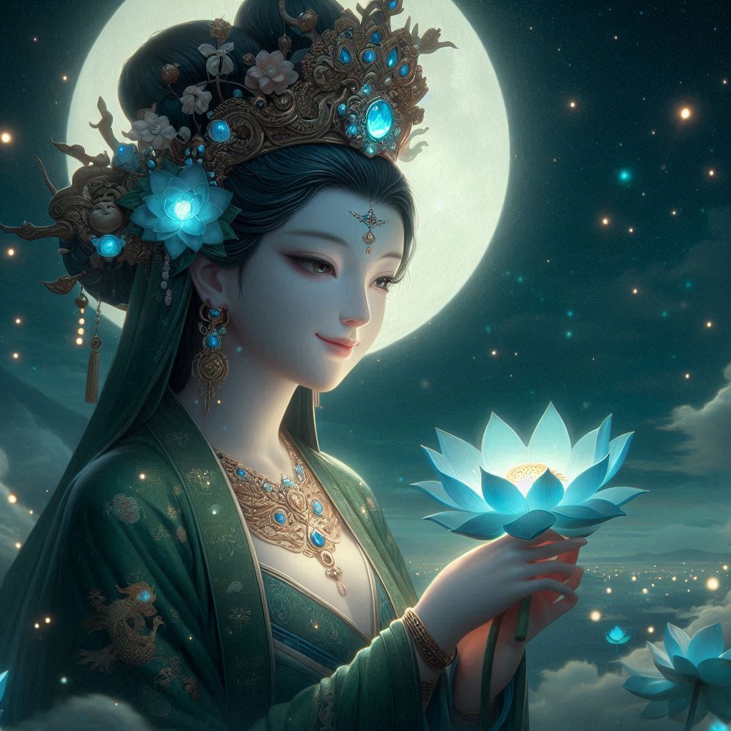 Maiden in green