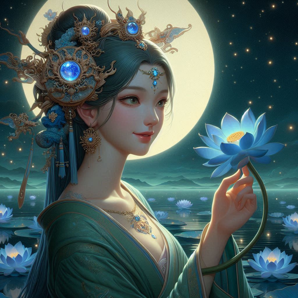 Maiden in green