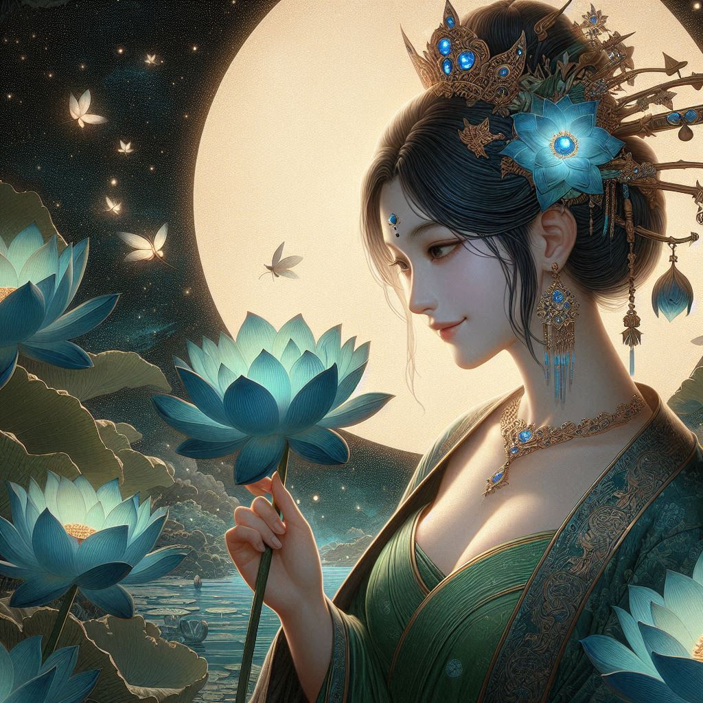 Maiden in green