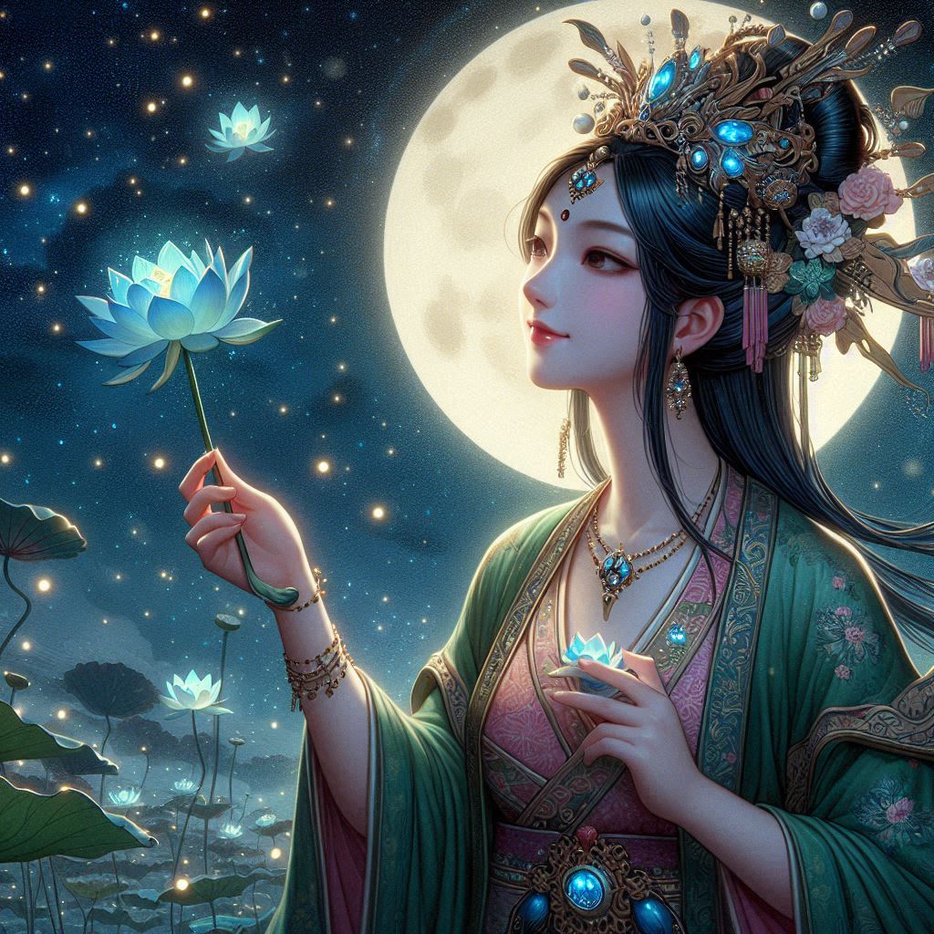 Maiden in green