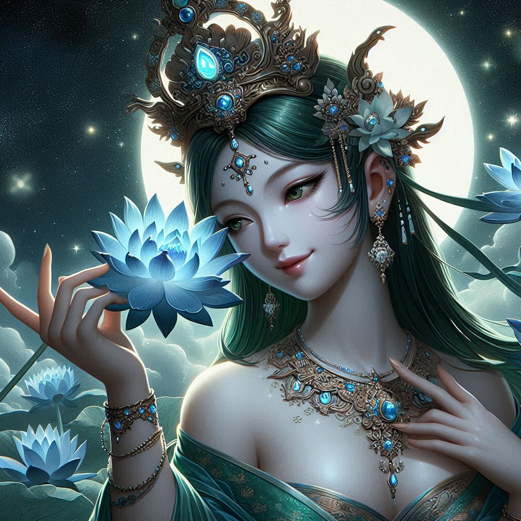 Maiden in green