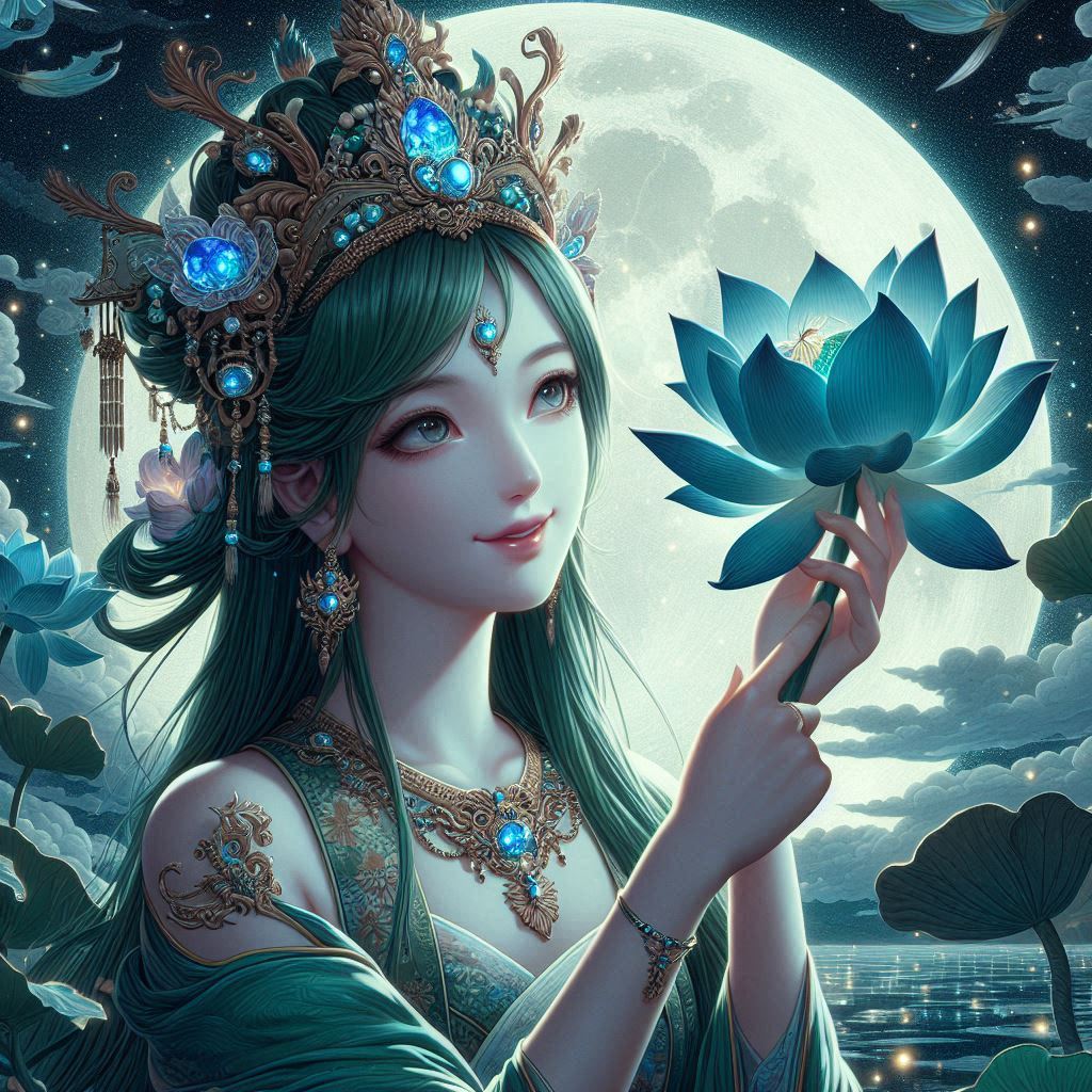 Maiden in green