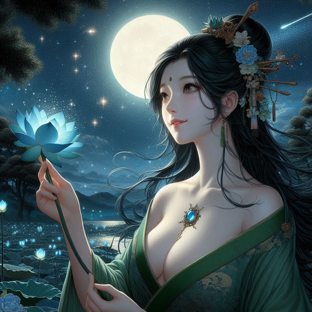 Maiden in green