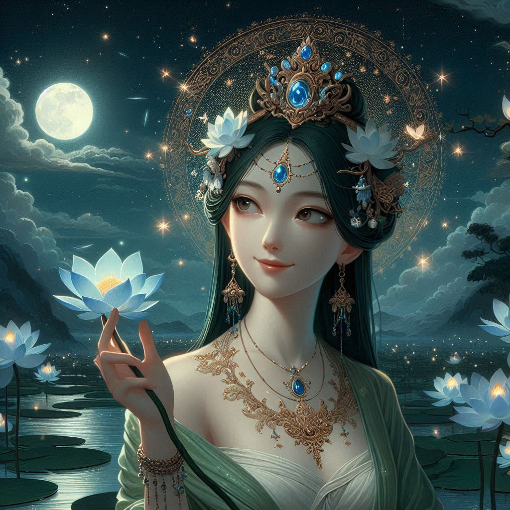 Maiden in green