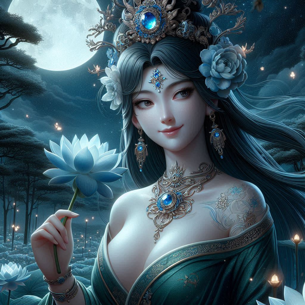 Maiden in green