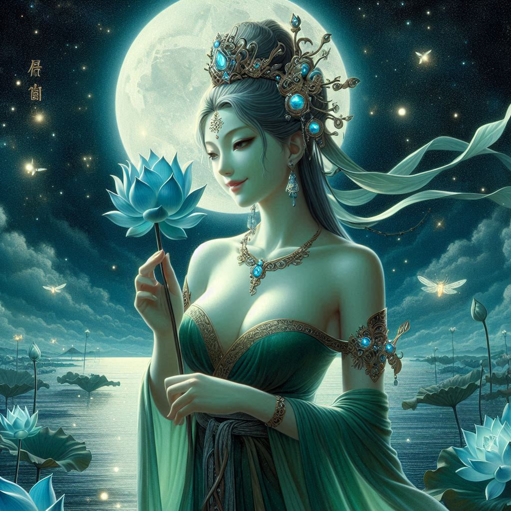 Maiden in green
