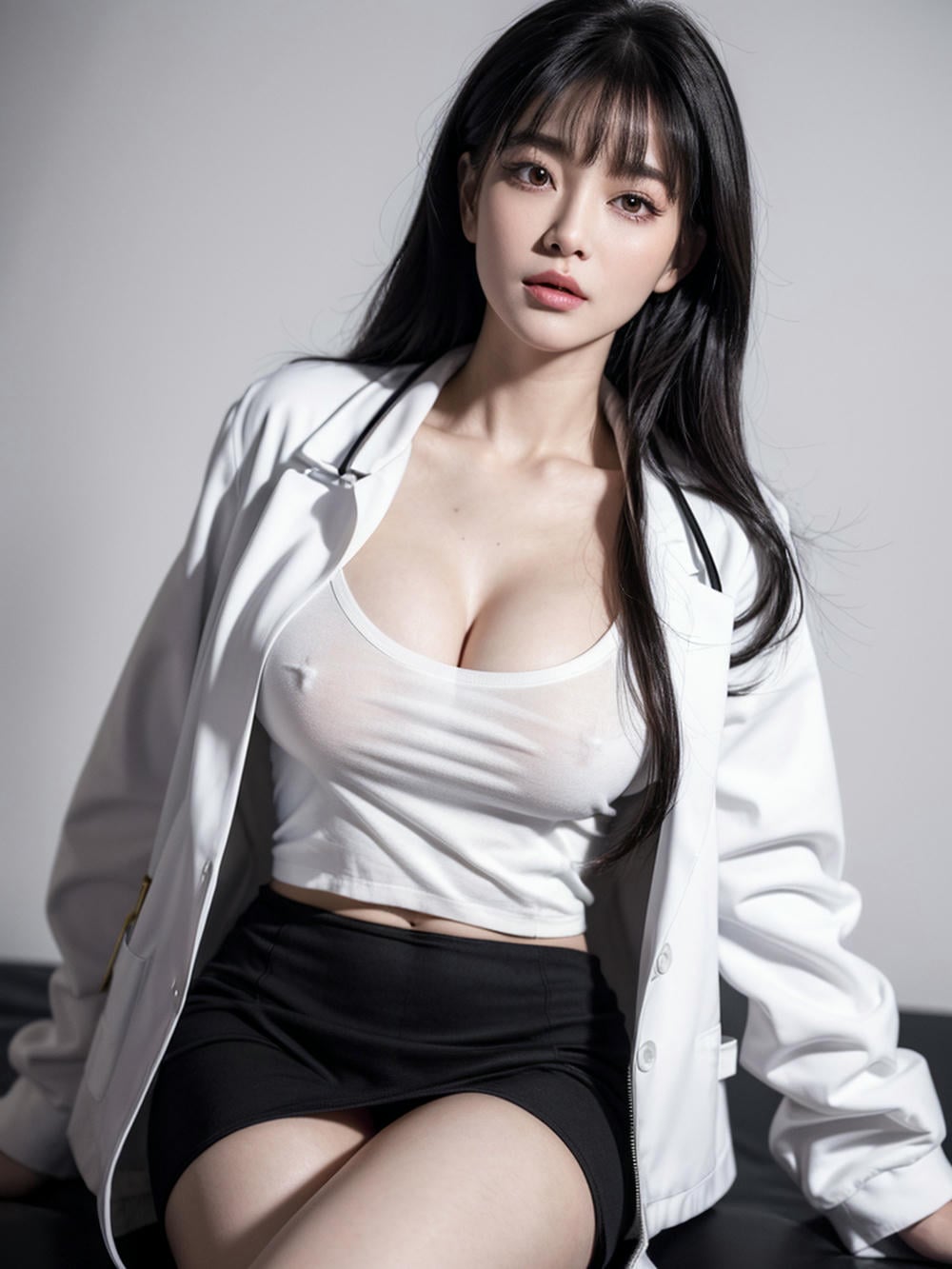 AI Beauty - Reality - 18 Banned - Female Doctor in White