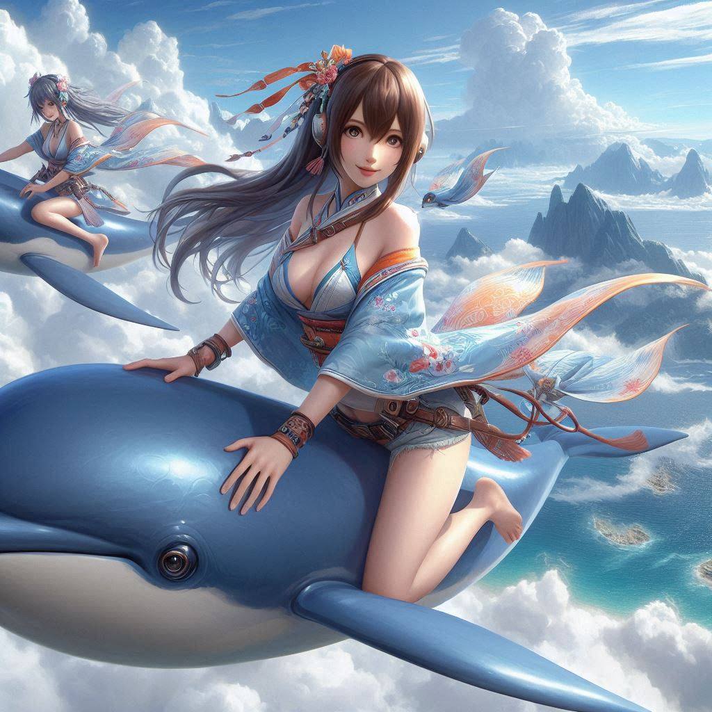 Dolphin Beautiful Girl