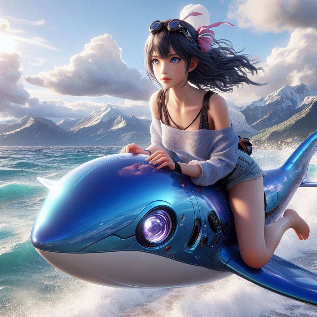 Dolphin Beautiful Girl