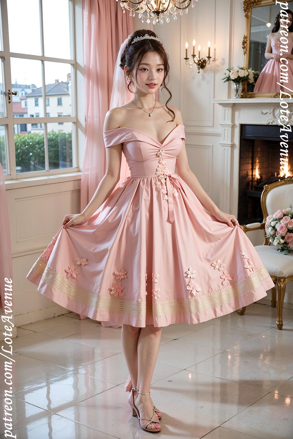 Cherry blossom. (Event) Wedding dress
